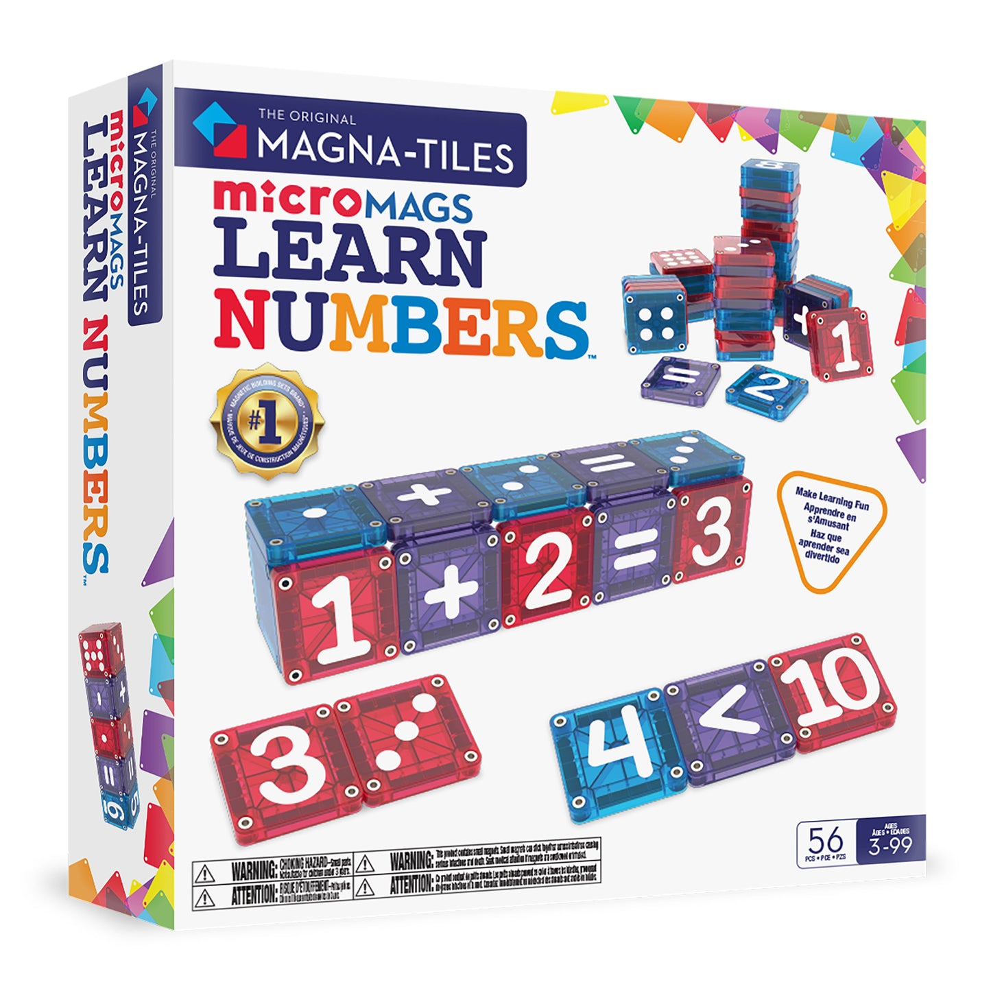 microMAGS LEARN Numbers™ 56 Piece Set