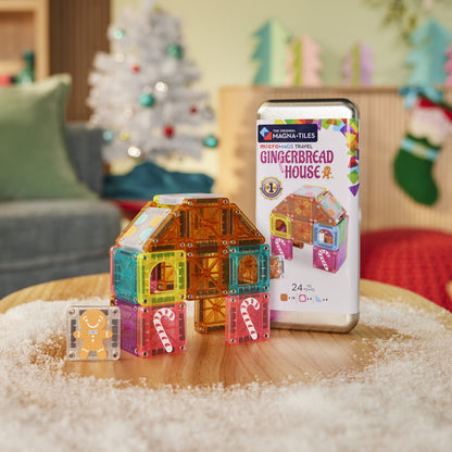 microMAGS Gingerbread House 24 Piece Travel Set